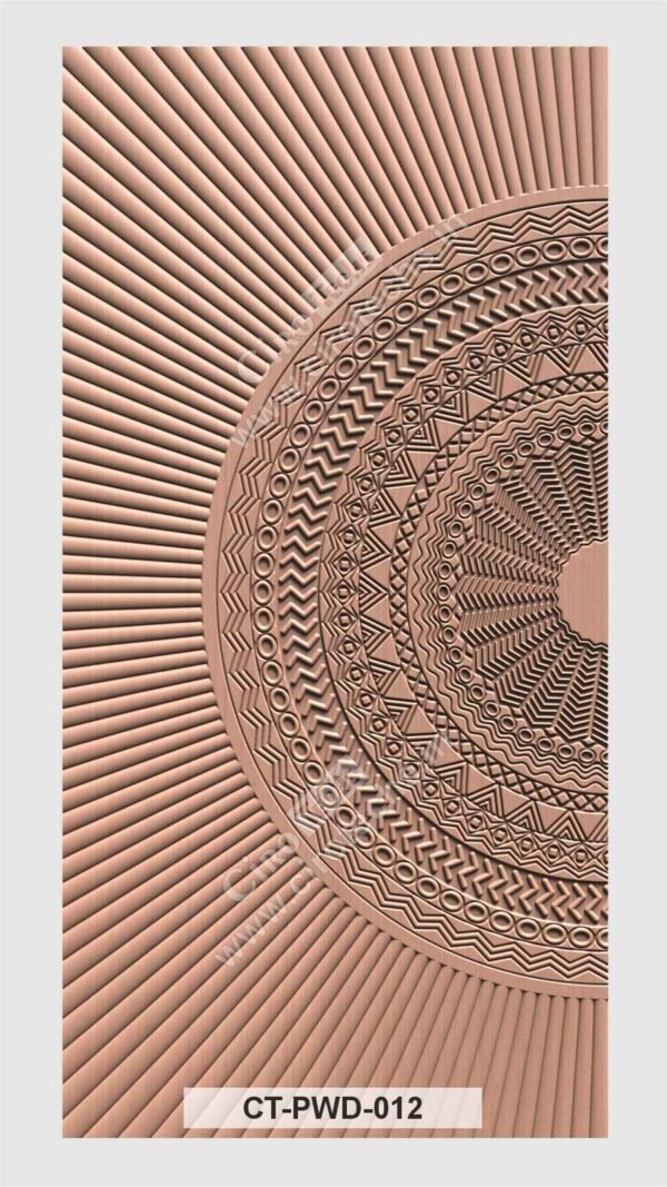 3D CNC Wall Panel Design – CT-PWD-012 Geometric Pattern