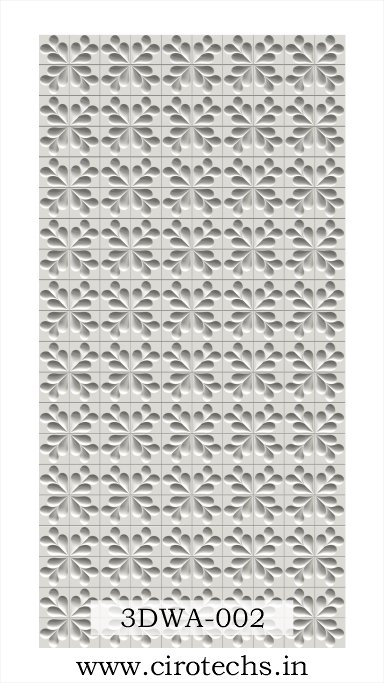 Premium Leaf 3D Wall Pattern Design 3DWA-002