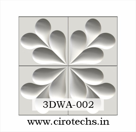 Premium Leaf 3D Wall Pattern Design 3DWA-002