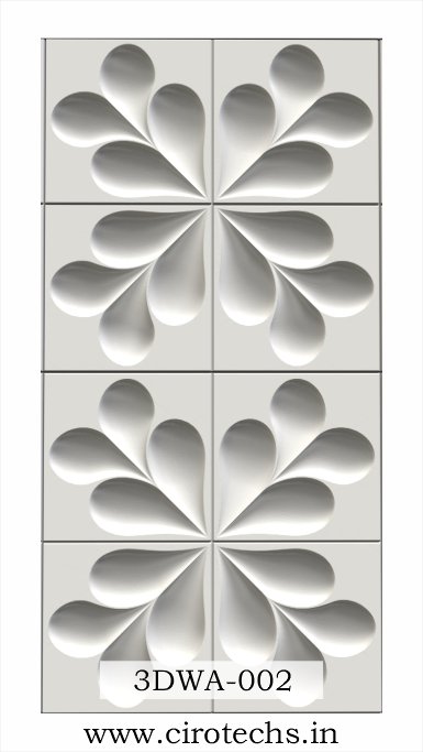 Premium Leaf 3D Wall Pattern Design 3DWA-002