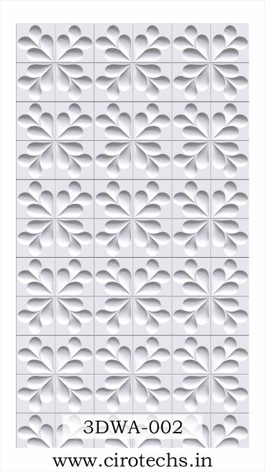 3DWA-002E Premium Leaf 3D Wall Pattern Design 3DWA-002